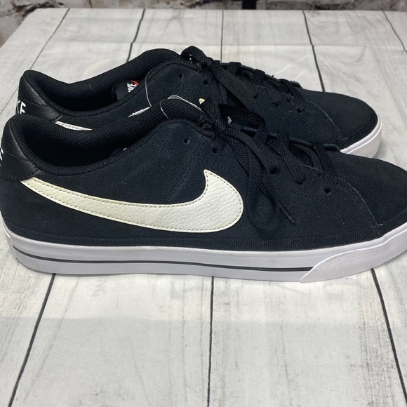 Nike Other - Nike Men's Court Legacy Suede Black and White Sneakers Sz 9